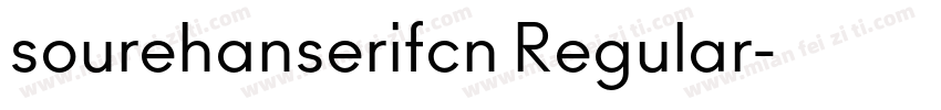 sourehanserifcn Regular字体转换